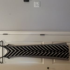 Guess Black and White Maxi Dress Size XS